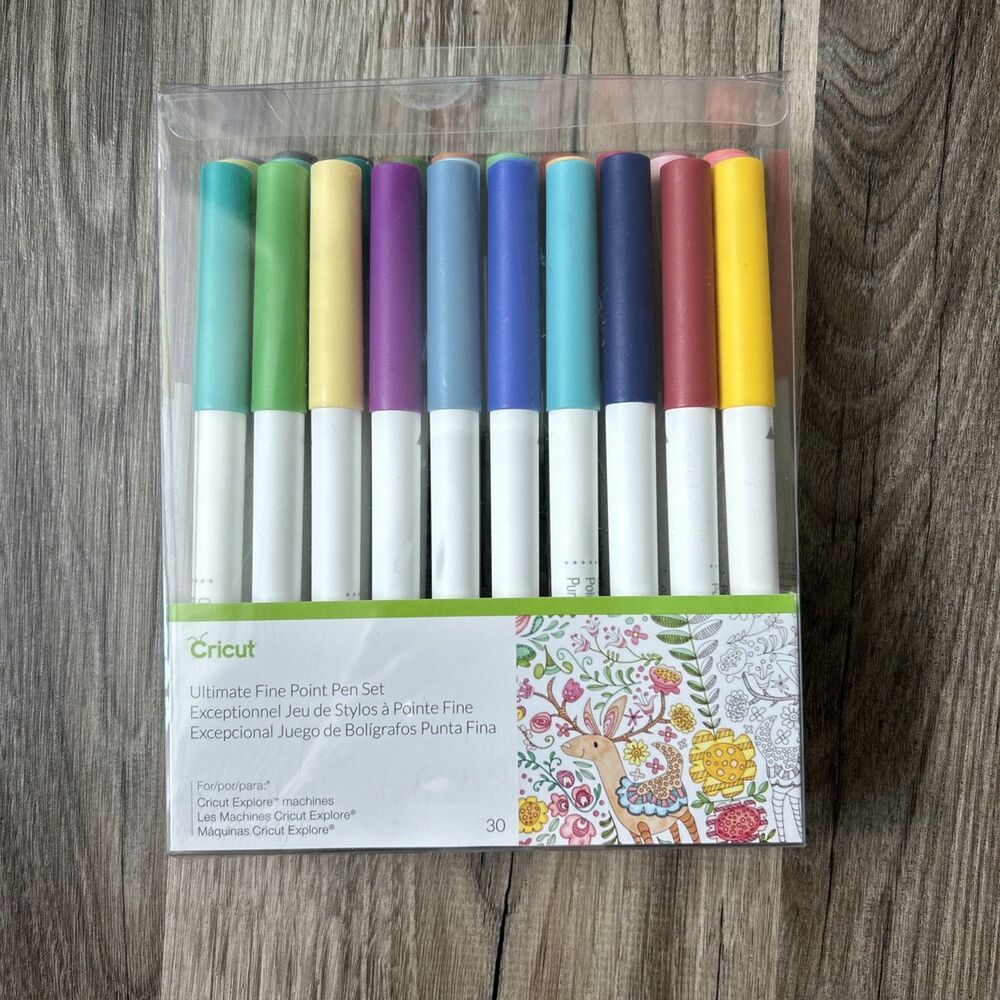 Cricut Ultimate Fine Point Pen Set Assorted, 30-Pack, .4